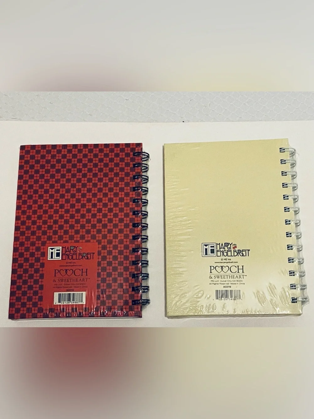 Mary Englebreit Wire-Bound Journals (2) New - Holiday Santa 'Believe'